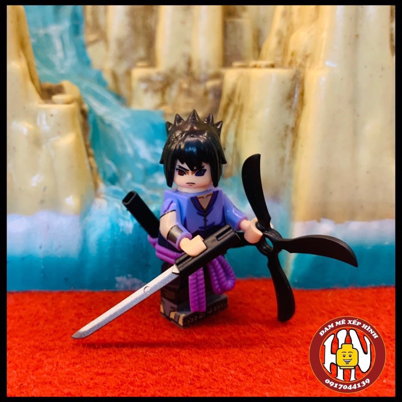 Đồ Chơi Xếp Hình - Lắp Ráp Mô Hình - Bộ Đôi Naruto + Sassuke Lục Đạo - Hàng Cao Cấp - Ảnh Shop !