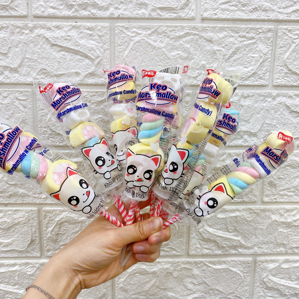 Kẹo marshmallow xiên đế Risen thơm ngon, cute