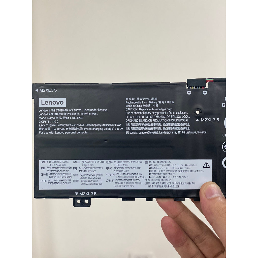 Pin chính hãng hàng kiểm định Lenovo Genuine L18M4PF0 L18C4PF0 battery for Lenovo ThinkBook 13S-IML 14S-IML L18D4PF0