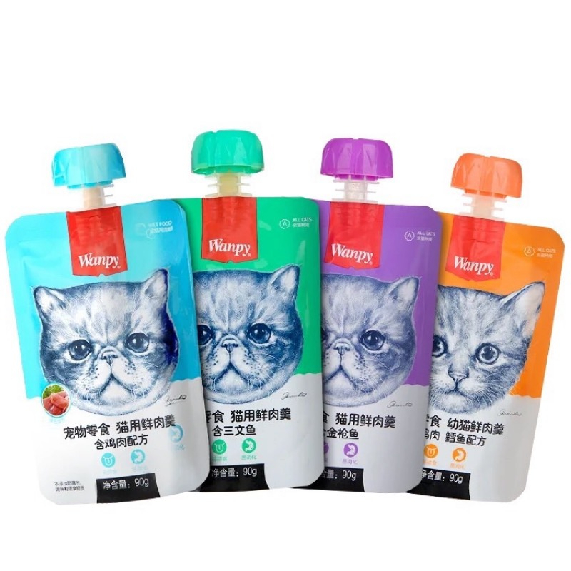 Súp thưởng Wanpy nắp vặn 90gr cho mèo