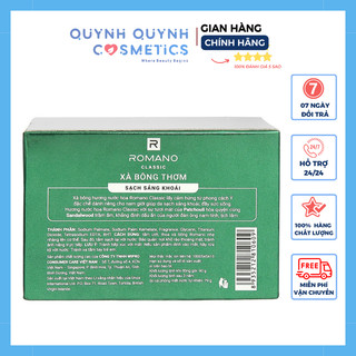 Combo 3 Xà Bông Cục Romano Classic 90g