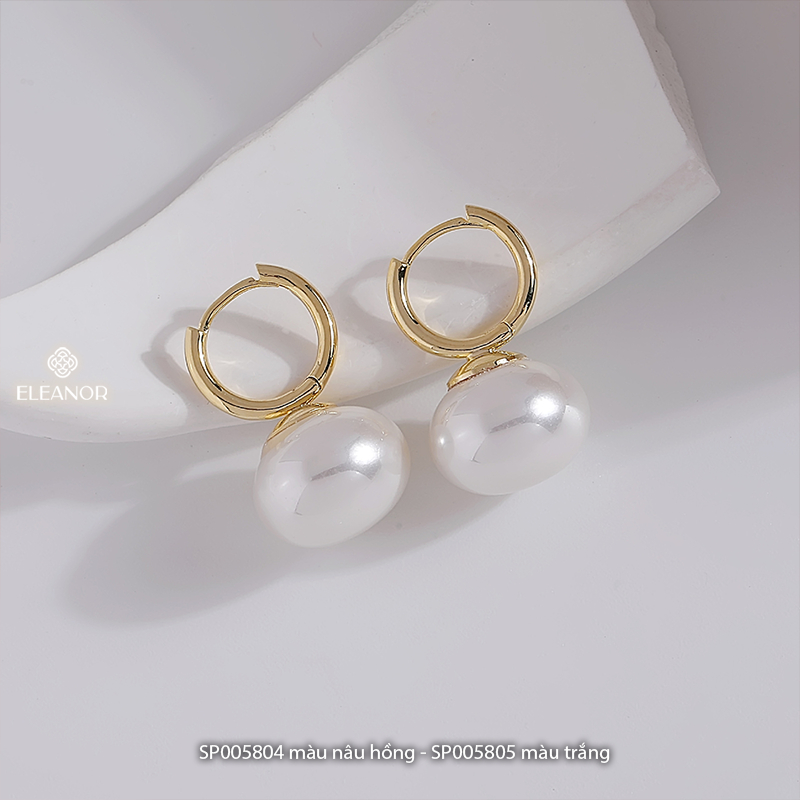 Bông tai nữ chuôi bạc 925 Eleanor Accessories đính ngọc trai nhân tạo phụ kiện trang sức 5804