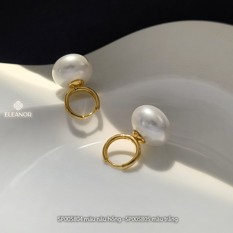Bông tai nữ chuôi bạc 925 Eleanor Accessories đính ngọc trai nhân tạo phụ kiện trang sức 5804