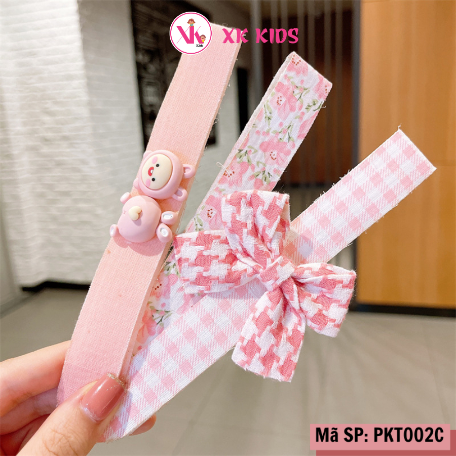 Set 3 băng đô bé gái dính tóc nhiều màu XK KIDS PKT002C