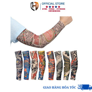 Găng Tay Chống Nắng Hình Xăm Tattoo - Nhiều Mẫu