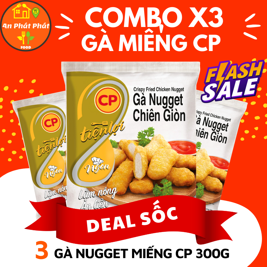 Combo Gà chiên ăn liền siêu rẻ. Gà nugget vòng, viên karra, tatsu, đùi chiên giòn, cánh gà, gà rán CP, An Phát Phát