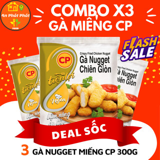 Combo Gà chiên ăn liền siêu rẻ. Gà nugget vòng, viên karra, tatsu, đùi chiên giòn, cánh gà, gà rán CP,  An Phát Phát