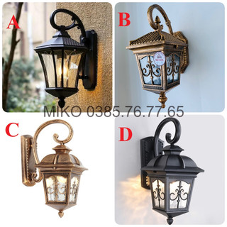 Đèn gắn tường, cột, đèn treo tường vách trang trí ngoài trời 0310, 0155, 0314 + Kèm bóng LED  Rạng Đông - Miễn Vanchuyen
