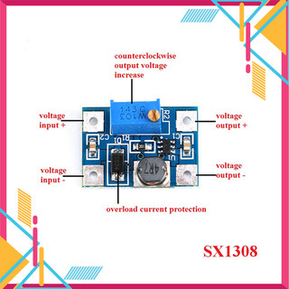 Module sx1308 tăng áp từ dc-dc 2-24v sang 2-28v 2a có điều chỉnh