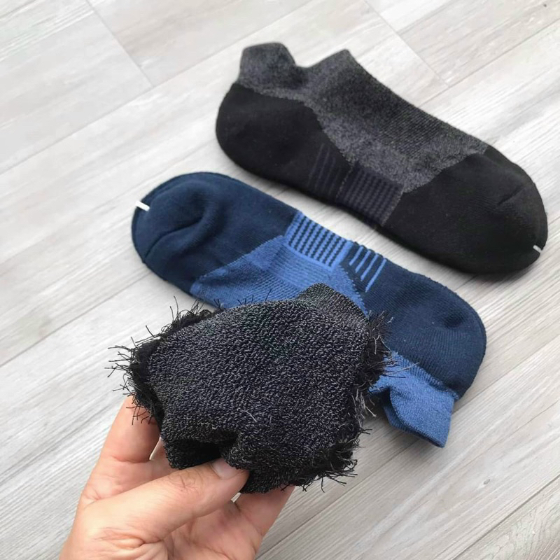 Tất nam cổ thấp uniqlo chuyên dòng thể thao chạy bộ chất cotton thấm hút mồ hôi