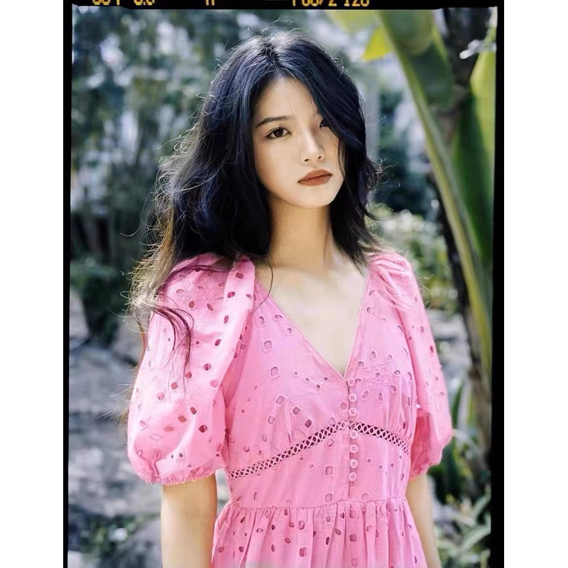 Sẵn Yona’s Đầm tay phồng nhẹ nhàng đi biển thời trang nữ feelback cuối MSP D38P