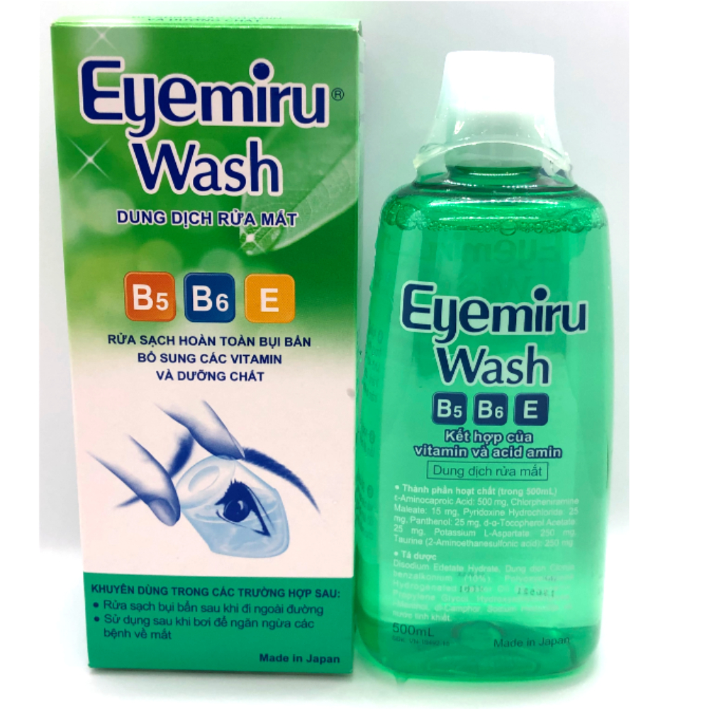 Dung dịch rửa mắt Eyemiru Wash Made In Japan- chai 500ml