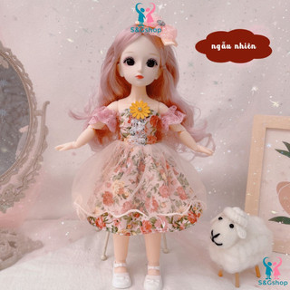 Đồ chơi búp bê barbie 30cm có khớp, búp bê khớp có quần áo xinh cho bé gái