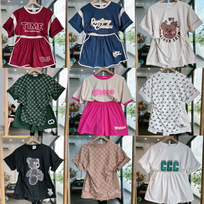 Bộ cotton thụng cộc đùi hot hit loại đẹp