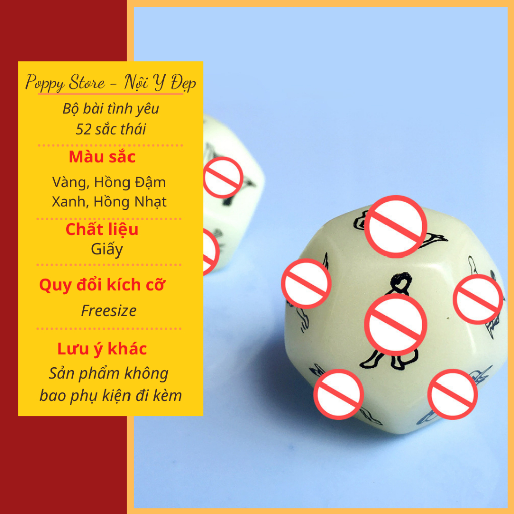 Xí Ngầu Xúc Xắc Tình Yêu 12 Mặt Trò Chơi Vui Nhộn