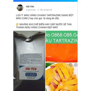 1kg màu vàng chanh tartrazine