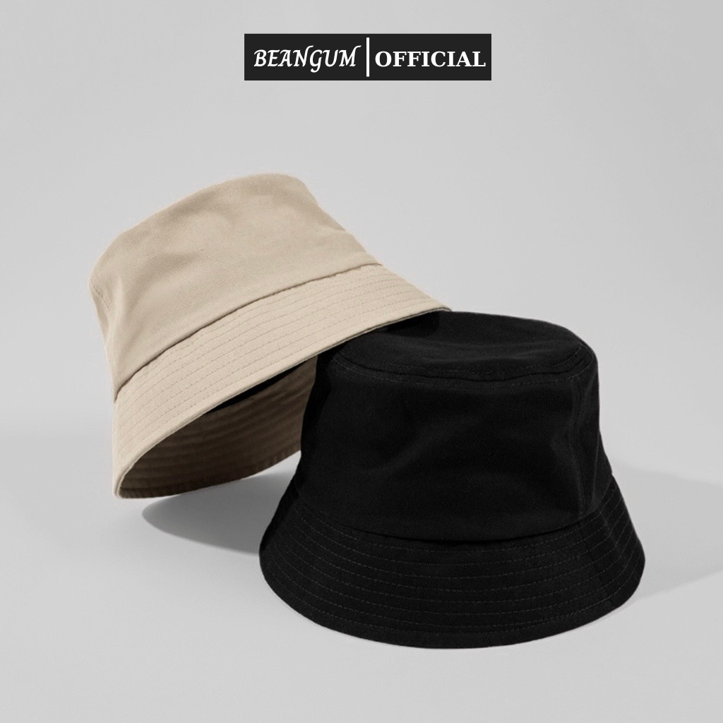 Mũ bucket trơn nam nữ BEANGUM, nón tai bèo phong cách unisex thời trang ulzzang cao cấp