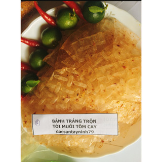 Bánh tráng trôn tỏi muối tôm ớt sa tế siêu cay
