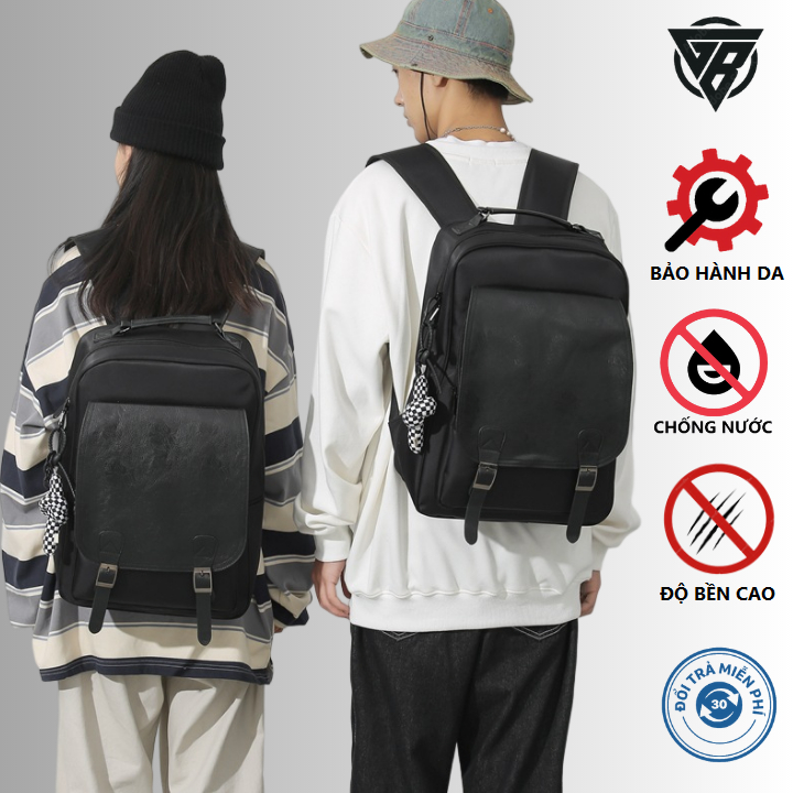 Balo da, Balo da nam nữ chống nước thời trang cao cấp đi học đi chơi sành điệu da Pu Gobag | BigBuy360 - bigbuy360.vn