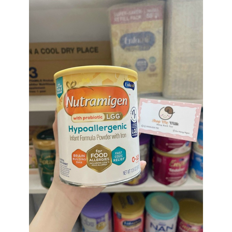 Sữa Nutramigen Mỹ hộp 357g chính hãng ✈️👶🏻 Cho bé dị ứng đạm bò