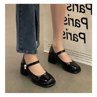 Giày búp bê quai đính ngọc đế 5cm mẫu 2023