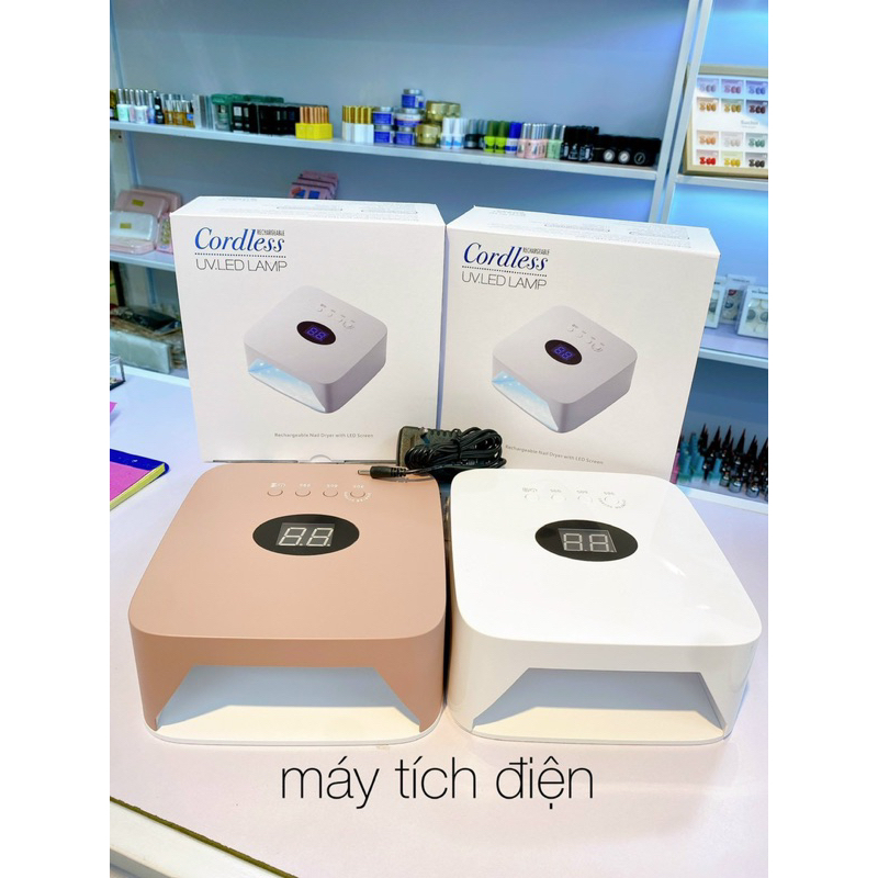 Máy hơ tích điện làm nail Cordless UV.LED Lamp chính hãng ,Máy hơ tích điện nhanh khô gel ,Pin Siêu Khoẻ
