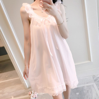 Váy ngủ 2 dây tiểu thư Quảng Châu xinh xắn, đáng yêu