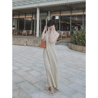ĐẦM MAXI 2 DÂY CỔ TIM