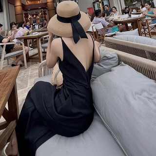 ĐẦM MAXI 2 DÂY CỔ TIM