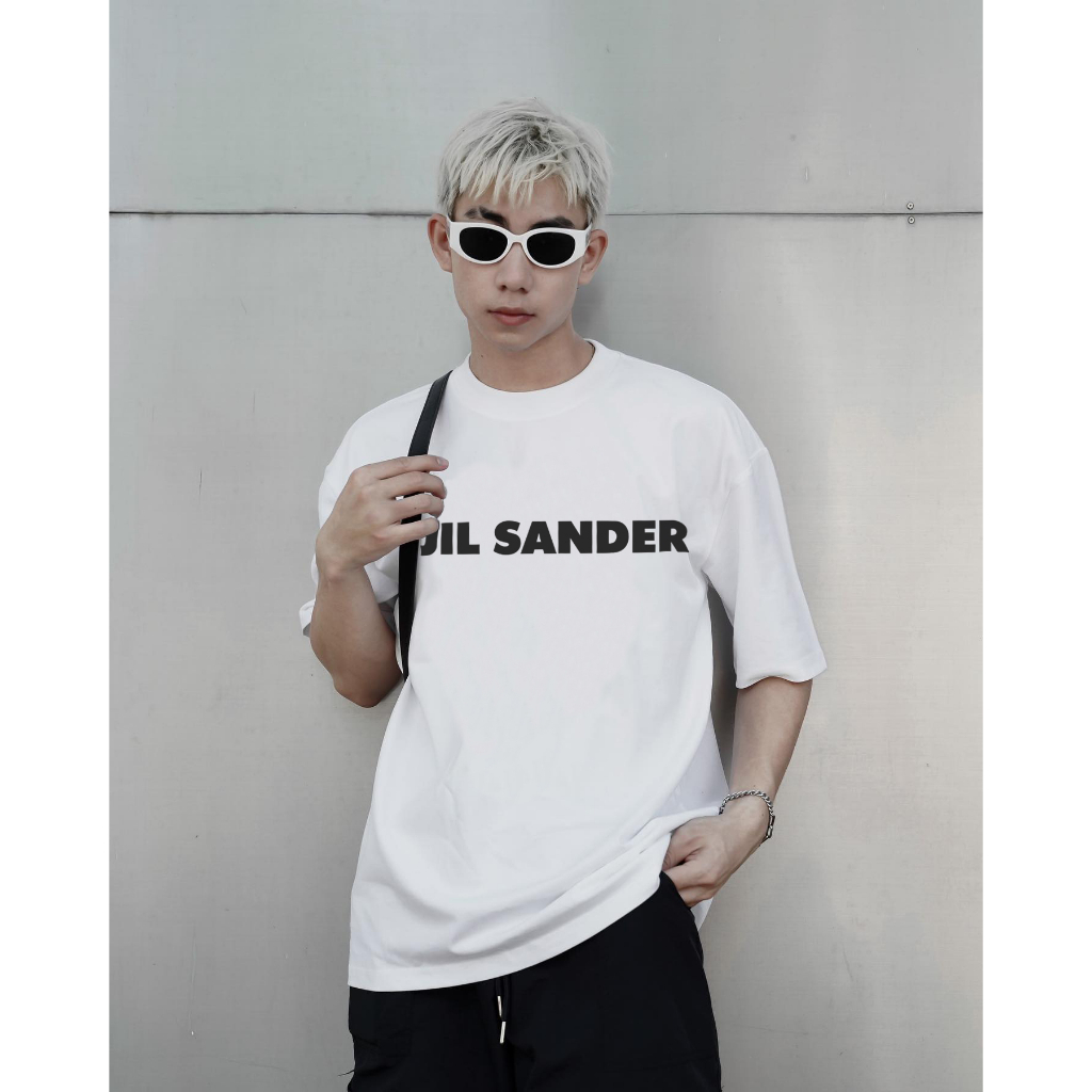 Áo thun unisex JIL SANDER Tee oversize tay lỡ form rộng dành cho nam nữ JIL