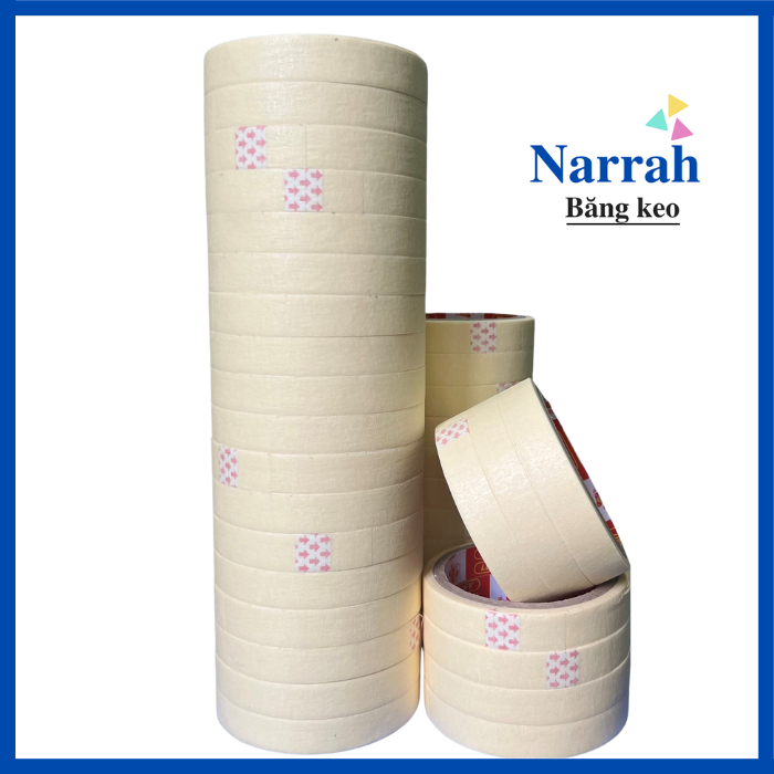 Băng keo giấy 1F6 1 cây 18 cuộn