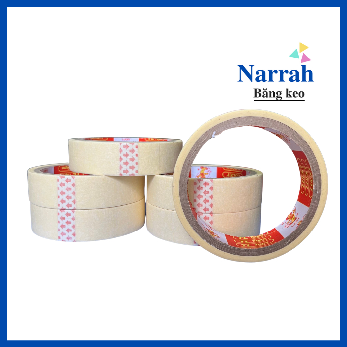 Băng keo giấy 2F4 1 cây 12 cuộn