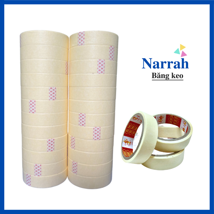 Băng keo giấy 2F4 1 cây 12 cuộn