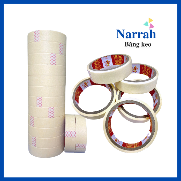 Băng keo giấy 2F4 1 cây 12 cuộn
