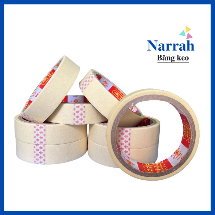 Băng keo giấy 2F4 1 cây 12 cuộn