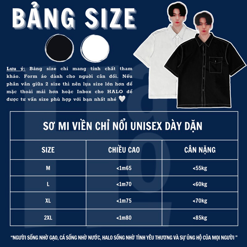 SƠ MI TAY LỠ VIỀN CHỈ NỔI COTTON CAO CẤP DÀY DẶN UNISEX HALO -