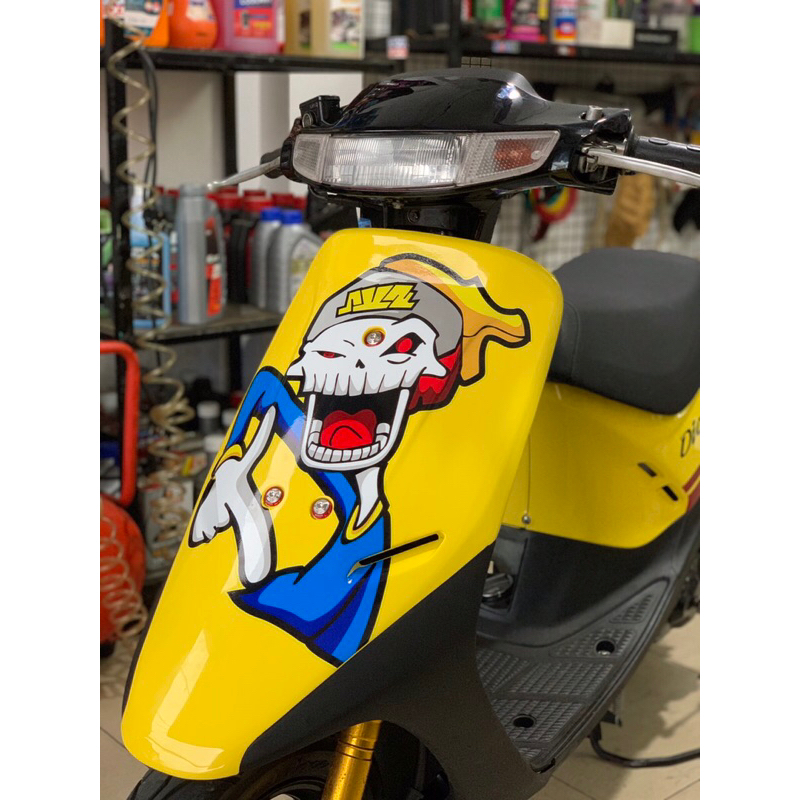 Tem rời Dio xe vàng phối tem hoạt hình cực đẹp.