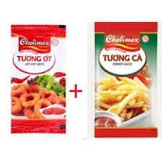  TÚI 50 GÓI TƯƠNG ỚT  TƯƠNG CÀ CHOLIMEX GÓI 10G 