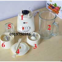 LINH KIỆN CỐI THỦY TINH MÁY XAY BIGSUN BB-379M BB-168 BB-179 CÁC CỠ