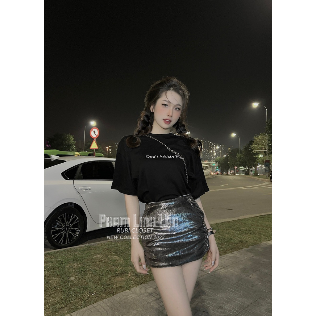 Set áo chữ Don’t chân váy chuẩn Rubi