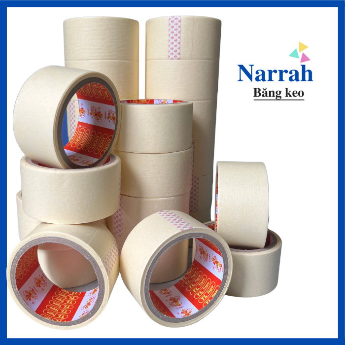 Băng keo giấy 4F8 1 cây 6 cuộn