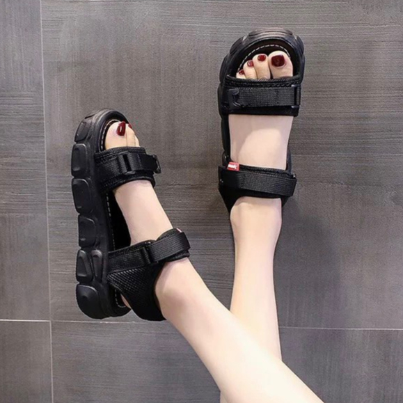 Sandal Đế Bằng 2 Quai Dán Xé Nhập Khẩu Quảng Châu Cao Cấp 006