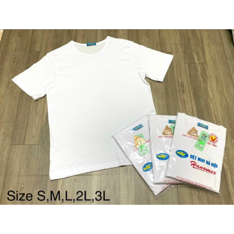 ÁO THUN LÓT - BA LỖ LÓT HÀ NỘI HANOMEX - HÀNG LOẠI 1 CAO CẤP - ÁO LÁ HANOMEX - CHẤT COTTON THẤM HÚT MỒ HÔI TỐT