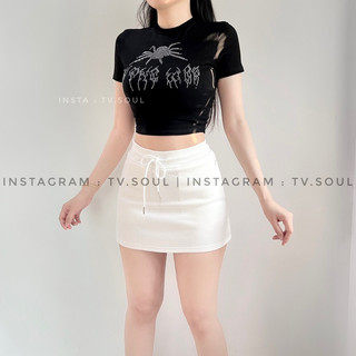 Chân váy basic trắng