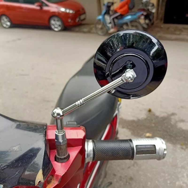 Gương Tròn Xe Máy Mẫu Mới Đường Kính 9cm Gắn Trái Phải
