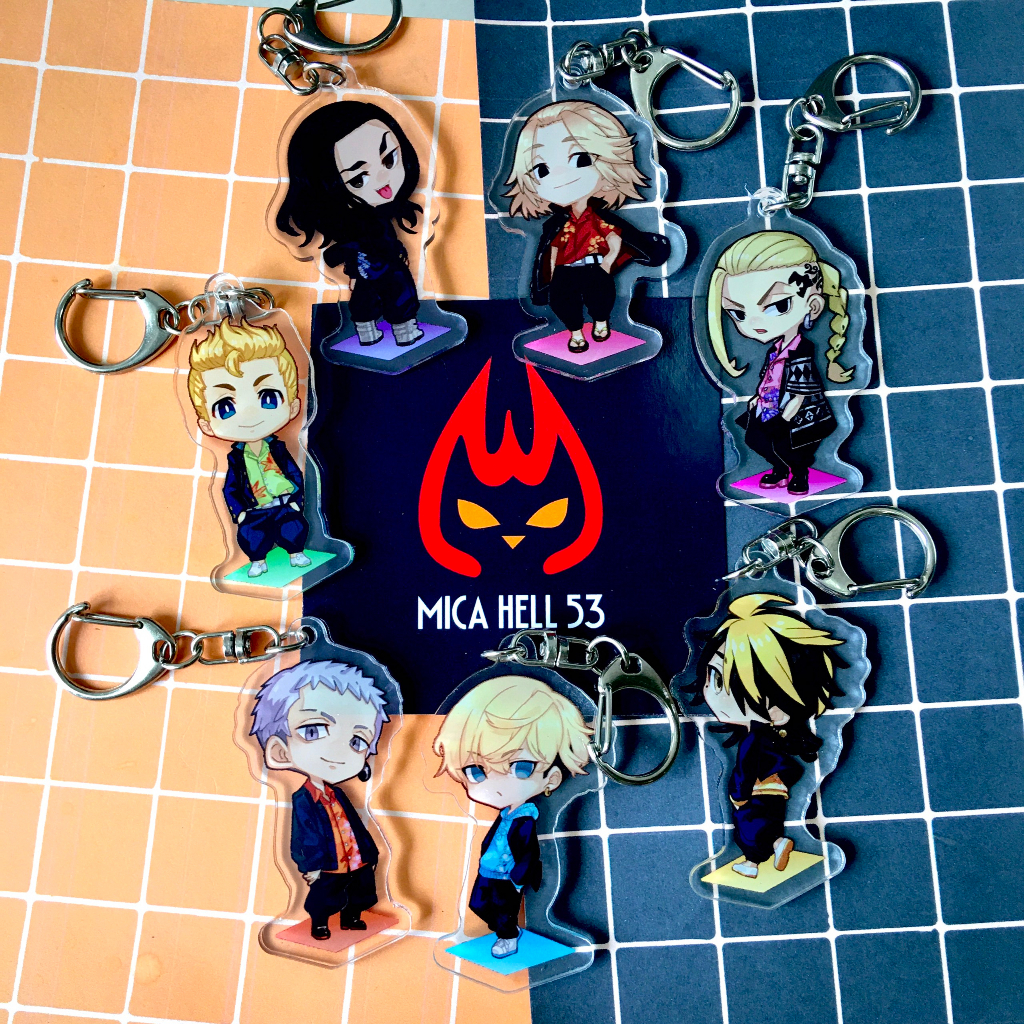Móc Chìa Khóa Anime Tokyo Revengers Cute Keychain Acrylic Style Set KC04