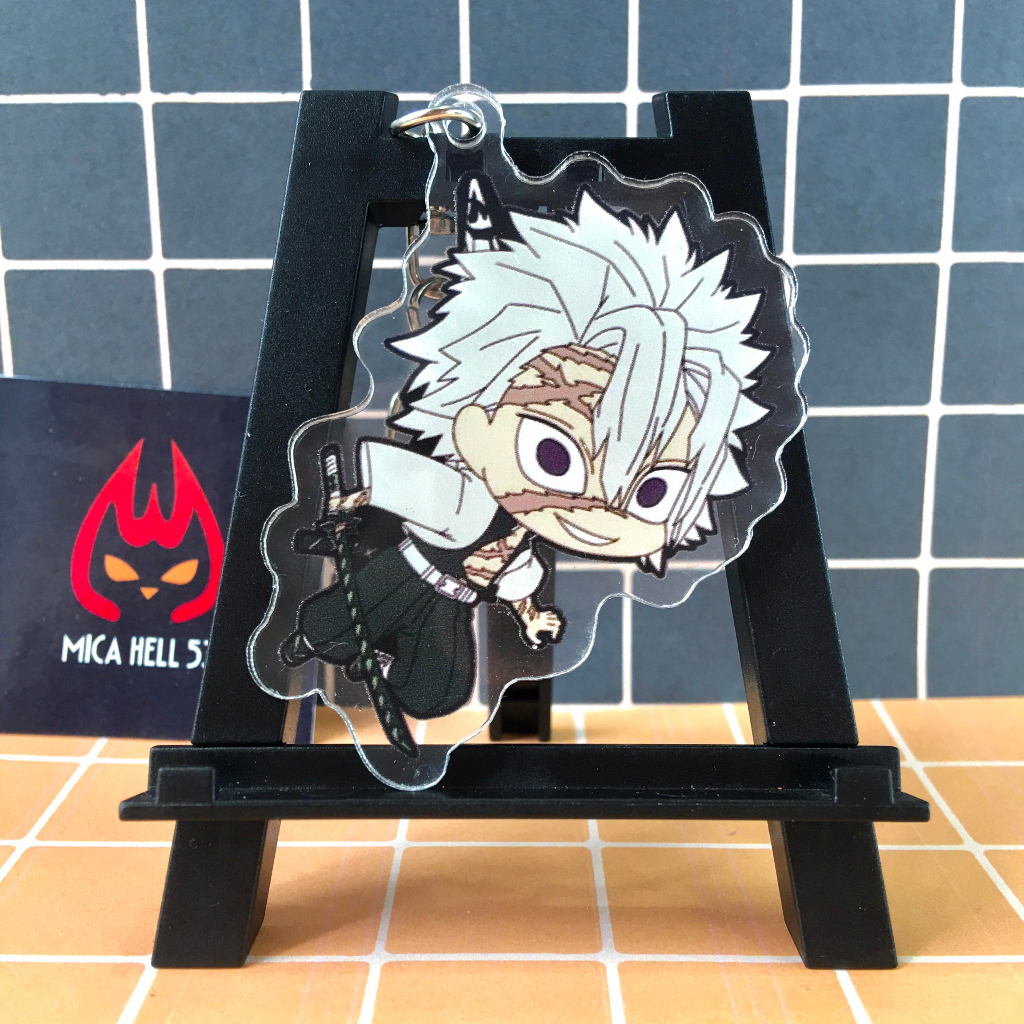 Móc Chìa Khóa Anime Kimetsu No Yaiba Keychain Thanh Gươm Diệt Quỷ Acrylic Chibi Treo