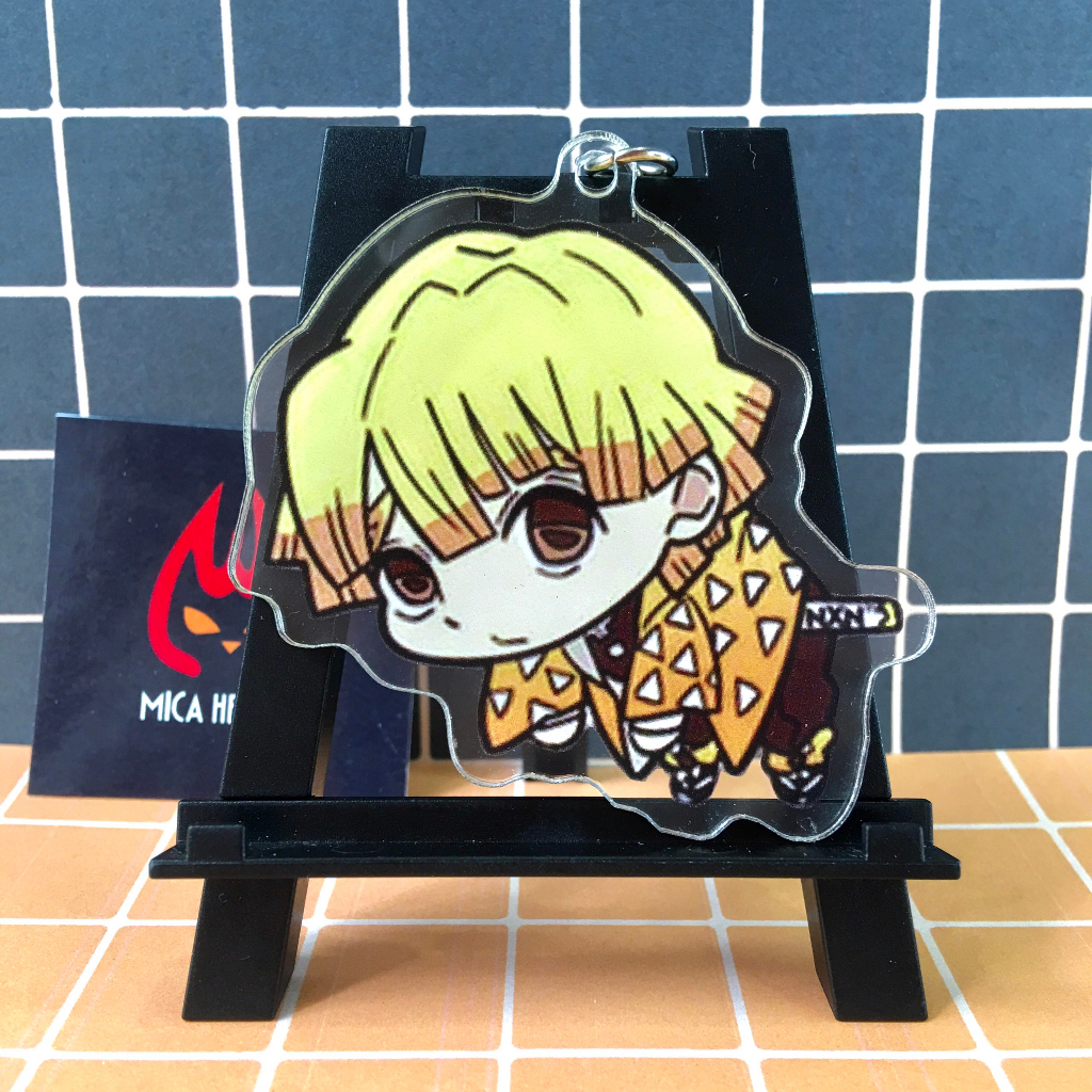 Móc Chìa Khóa Anime Kimetsu No Yaiba Keychain Thanh Gươm Diệt Quỷ Acrylic Chibi Treo