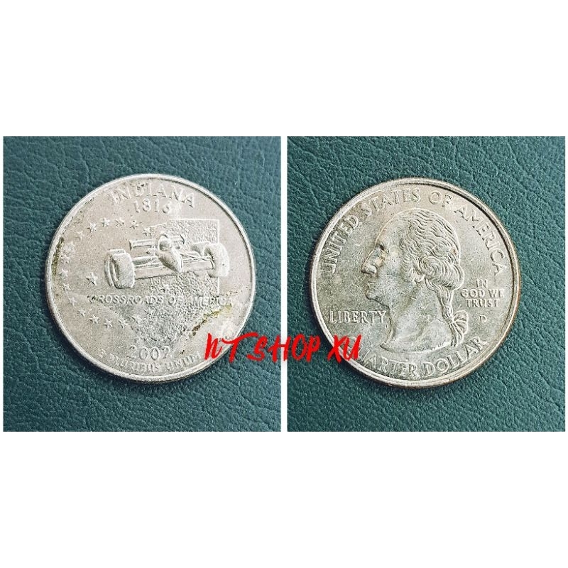 Đồng kỉ niệm Quarter- Bang Indiana Mỹ ( 2002 )