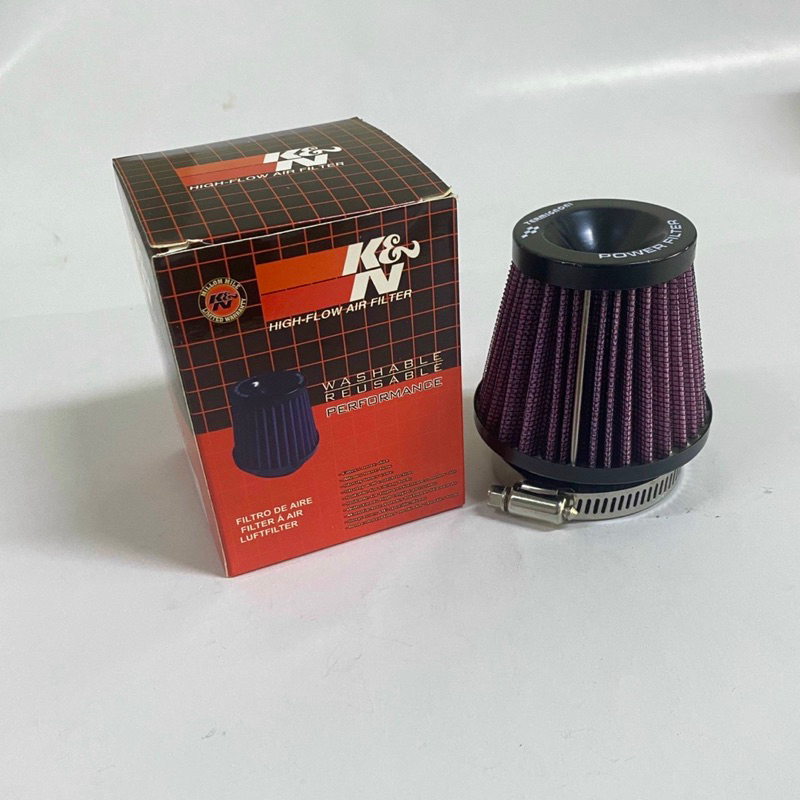 Lọc gió Kn gắn xe máy kèm 3 co gắn bình xăng